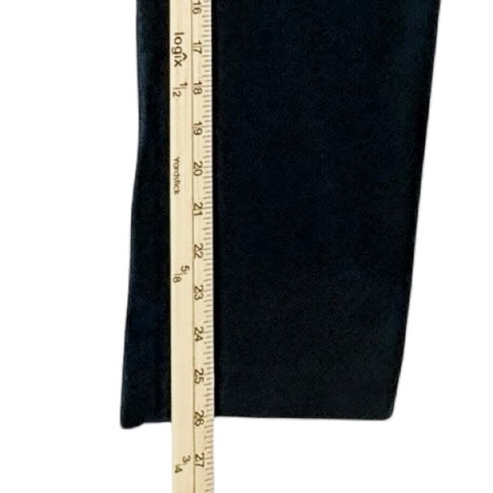 LOFT Riviera Slim Pants Size 6 Dark Peacock Blue Velvet Stretch Classic Elegant - Picture 10 of 10